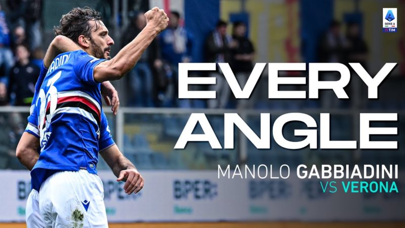 Superbo gol di Gabbiadini |  Ogni angolo |  Sampdoria-Verona |  Serie A 2022/23