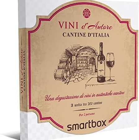 Smartbox – Cantine d’Italia – Cofanetto Regalo Coppia, 1 Degustazione di Vini per 2 Persone, Idee Regalo Originale – idea regalo juve