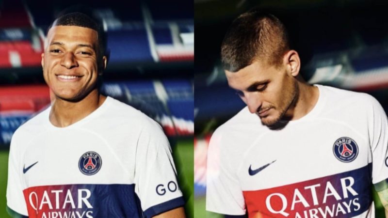 CdS – Nuova maglia da trasferta per il Psg, Mbappé e Verratti i testimonial