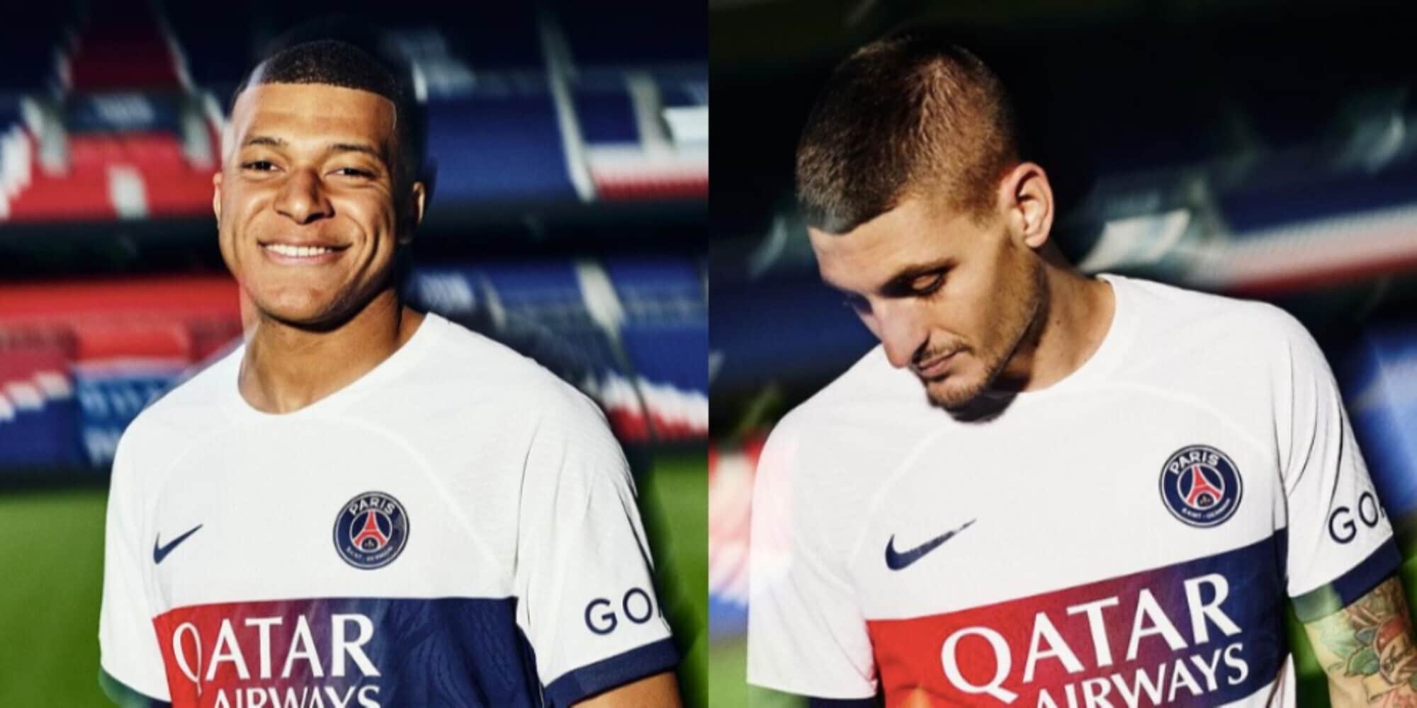 CdS – Nuova maglia da trasferta per il Psg, Mbappé e Verratti i testimonial
