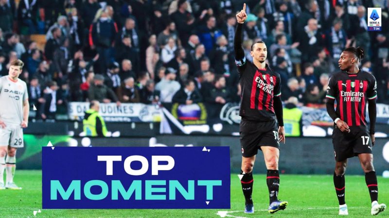 Zlatan Ibrahimovic batte il record della Serie A |  Momento migliore |  Udinese-Milan |  Serie A 2022/23