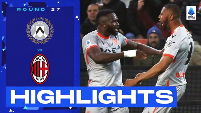 Udinese-Milan 3-1 |  Rossoneri sconfitti a Udine!  Obiettivi e momenti salienti |  Serie A 2022/23