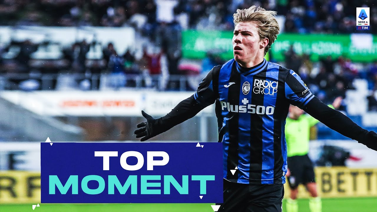 Finitura semplice ma efficace di Hojlund |  Momento migliore |  Atalanta-Empoli |  Serie A 2022/23