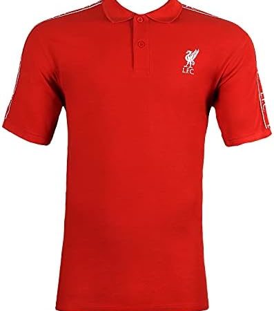 Liverpool FC Polo Ufficiale Maniche Corte. Logo Frontale e Stampa sui Lati. Colore Rosso con Dettagli di Colore Bianco. Cotone e Poliestere. Taglie da Adulto e Ragazzo. – idea regalo bologna football club