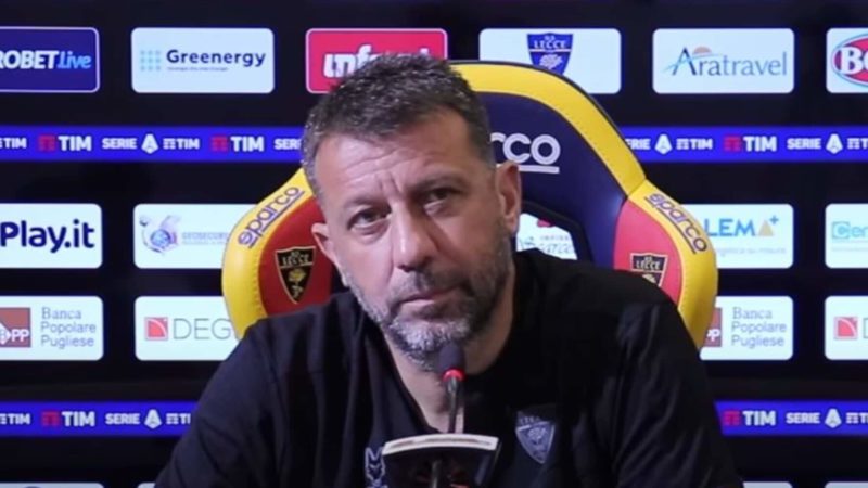 Tuttosport – D’Aversa, conferenza Lecce-Lazio: “Rafia? Eccesso di generosità”