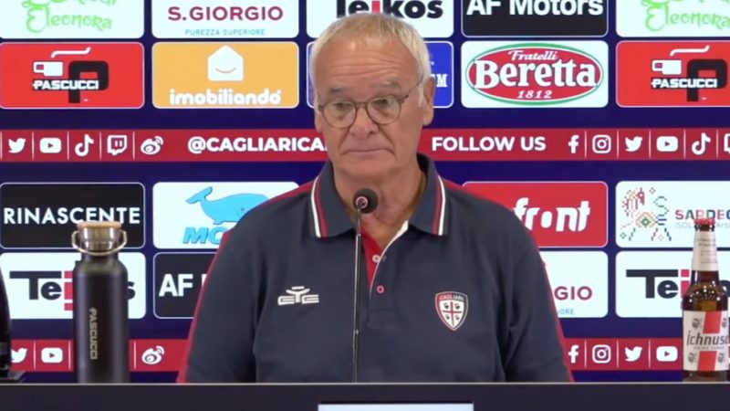 Tuttosport – Ranieri, conferenza Bologna-Cagliari: “Come sta Pavoletti. Petagna…”