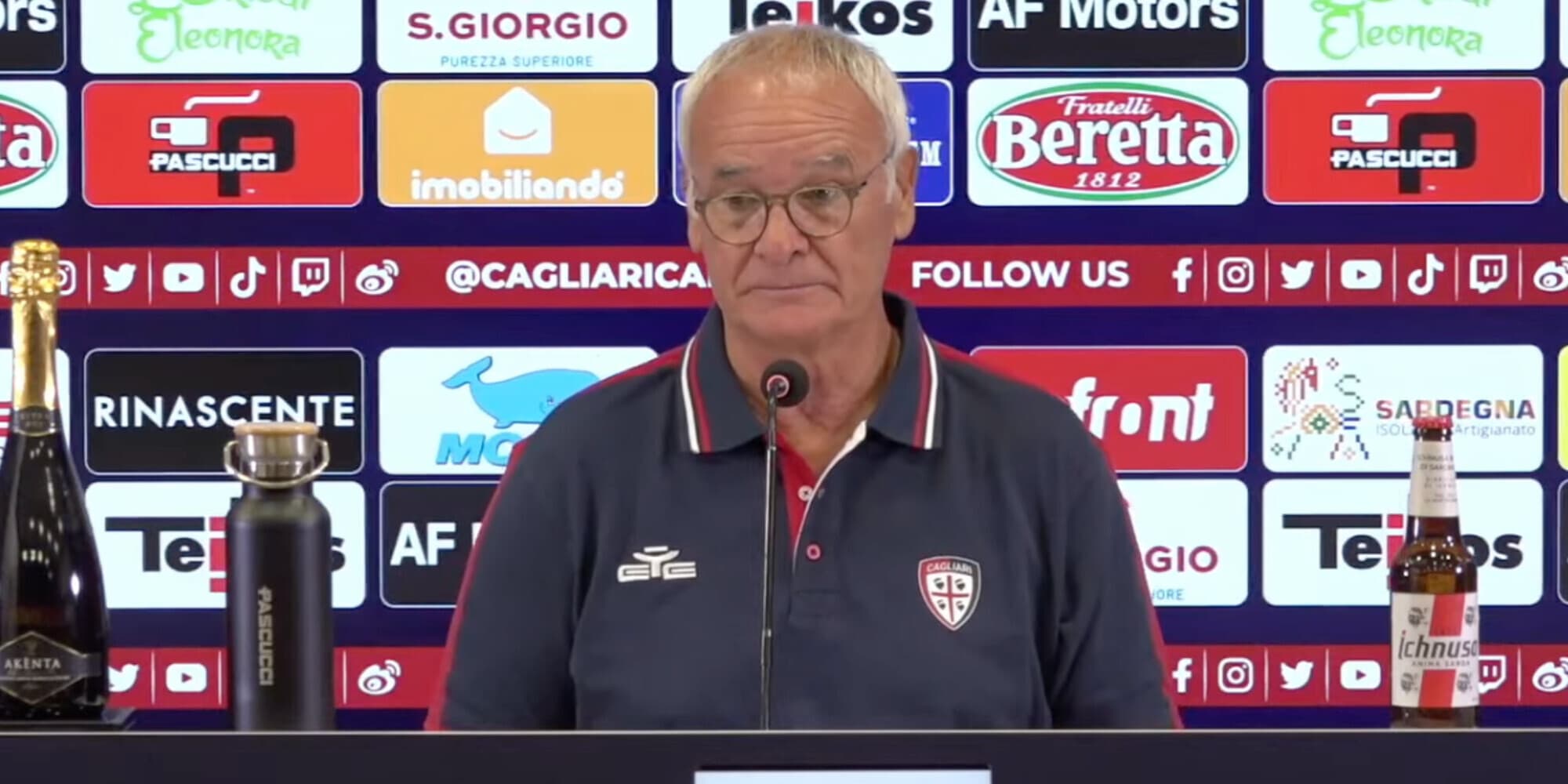 Tuttosport – Ranieri, conferenza Bologna-Cagliari: “Come sta Pavoletti. Petagna…”