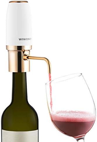 WIWONEY Aeratore e versatore elettrico di vino, decanter automatico intelligente, dosatore ricaricabile con cavo micro USB – idea regalo udinese