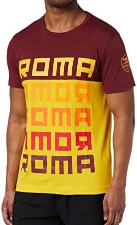 AS Roma, Tee Shirt Amor Uomo, Roma Red – idea regalo as roma
