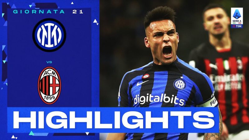 Inter-Milan 1-0 |  Lautaro tinge il derby di nerazzurro: Gol e Highlights |  Serie A TIM 2022/23