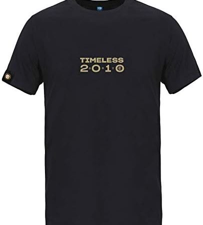 Inter T-Shirt Triplete – Timeless 2010 Stampa Verticale T-Shirt Stampa Verticale Unisex – Adulto – idea regalo interista