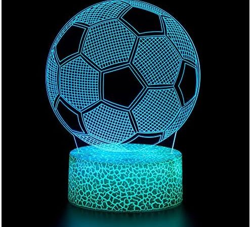 ZNZ Luci Notturna 3D, Lampada del Buonumore tattile a Illusione Ottica a LED con Telecomando, Regali Giocattolo per Bambini Ragazzi Uomini Donne, 16 Colori che Cambiano per l’arredamento Della – idea regalo inter