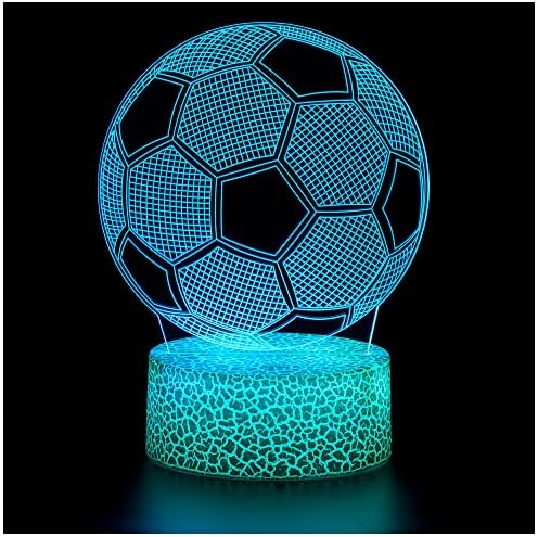 ZNZ Luci Notturna 3D, Lampada del Buonumore tattile a Illusione Ottica a LED con Telecomando, Regali Giocattolo per Bambini Ragazzi Uomini Donne, 16 Colori che Cambiano per l’arredamento Della – idea regalo inter