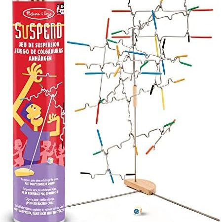 Melissa & Doug Suspend Gioco Da Tavolo Famiglia, Torre Di Legno, Idee Regalo Adulti | 8 Anni Su | Rompicapo Bambini 10 Anni Maschio – idea regalo sampdoria