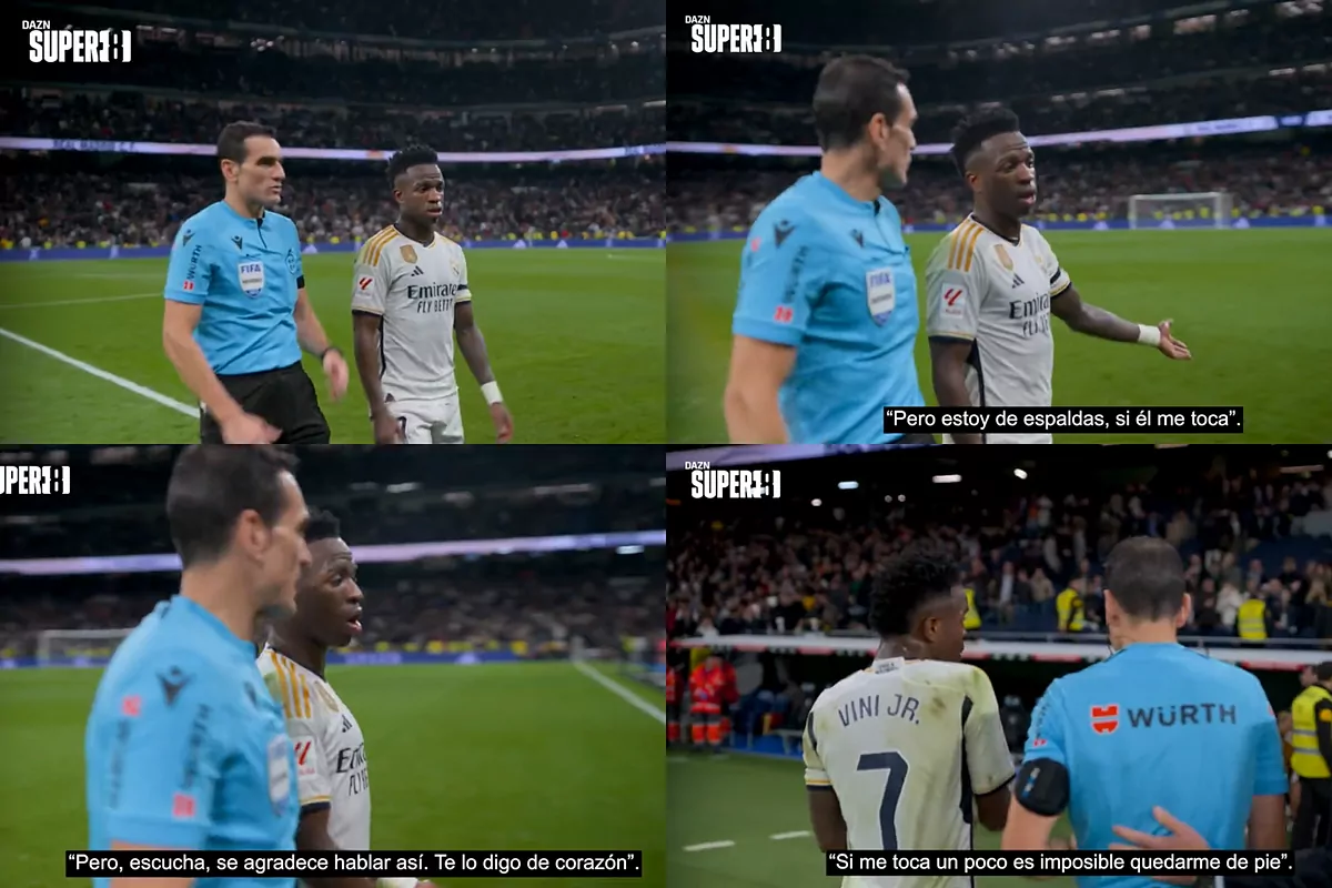 Real Madrid: Martínez Munuera, a Vinicius: “Fa piacere parlare così, te lo dico dal profondo del cuore”
