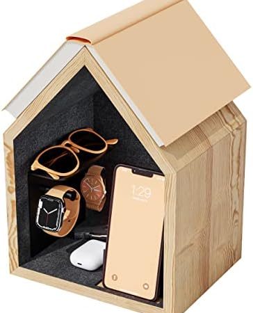 PAGONGO Regalo Uomo Compleanno, Docking Station in Legno, Regalo Papà, Regali Uomo Compleanno, Regalo Compleanno Uomo, Svuotatasche Legno, Anniversario Fidanzamento, Idee Regalo Uomo Compleanno – idea regalo romanista