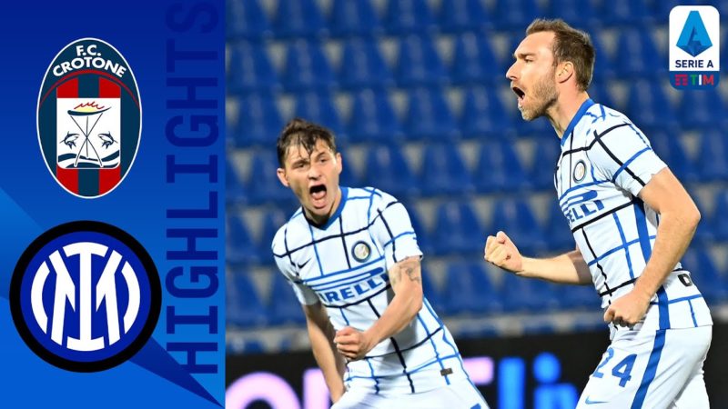 Crotone-Inter 0-2 |  I gol di Eriksen e Hakimi suggellano il titolo dell’Inter!  |  Serie A-TIM