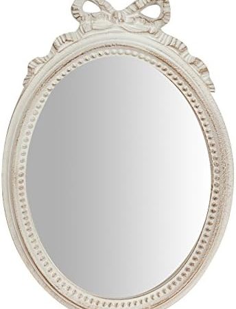 Biscottini Specchio da parete 22×2.5×32  – Specchio bagno – Specchio decorazioni casa – Arredamento casa – Specchio da parete lungo  – Decorazioni camera da letto shabby – Specchio camera da letto – idea regalo fiorentina
