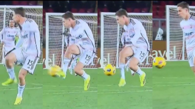 TS – lo stop d’esterno fa impazzire i tifosi della Juve