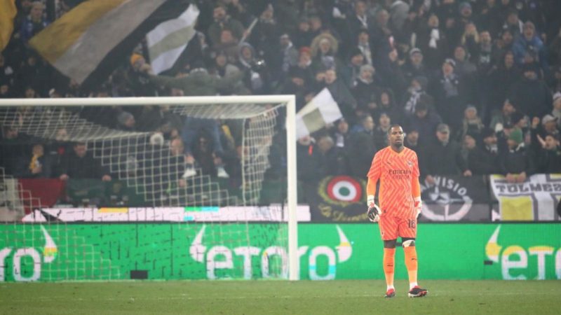 Udinese, sanzionata con una partita a porte chiuse dopo gli insulti razzisti a Maignan