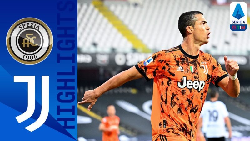 Spezia-Juventus 1-4 |  Ronaldo segna la doppietta mentre la Juventus segna 4 gol!  |  Serie A-TIM