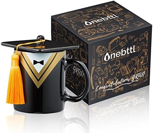 Onebttl Regalo di Laurea 2024 – Tazza a Cappello Come Oggettistica, Decorazioni per Lei e Lui (con Confezione) – idea regalo romanista