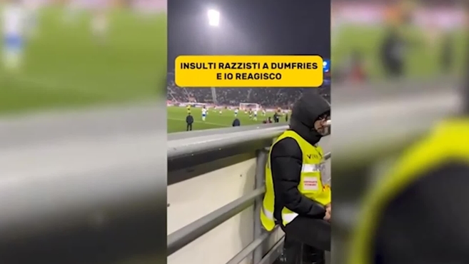 Serie A: La reazione esemplare di uno spettatore davanti agli insulti razzisti a Dumfries: risposta secca quando ha sentito la parola “scimmia”