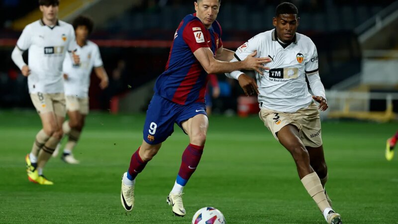 Bara: Uno contro uno del Barcellona contro il Valencia: Lewandowski rimedia agli errori della difesa