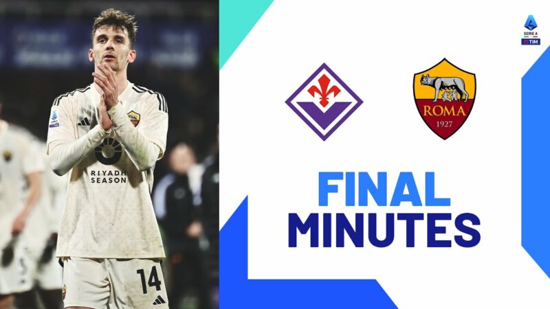 Un gol all’ultimo minuto assicura il pareggio alla Roma |  Minuti finali |  Fiorentina-Roma |  Serie A 2023/24