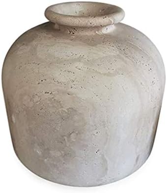 CBAM Vaso Portafiori Centrotavola in Travertino Romano H. 21cm – idea regalo as roma