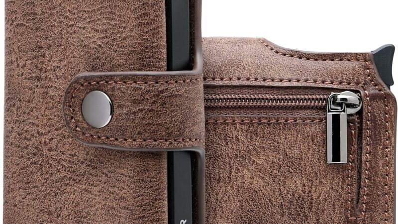 BEWMER Porta Carte di Credito 2 | Portafoglio Slim da Uomo e Donna con Rfid Protection Anticlonazione | Porta Tessere e Soldi con Portamonete – idea regalo juve