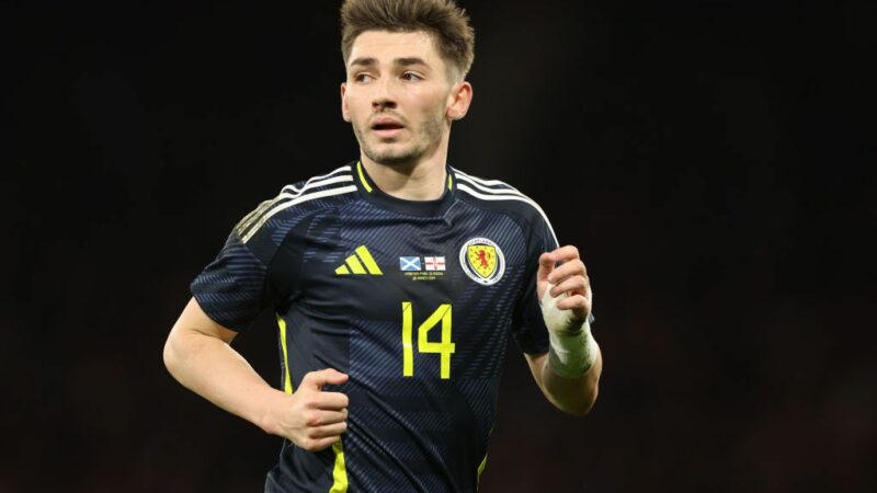 Il centrocampista scozzese Billy Gilmour punta a realizzare altri “sogni” a Euro 2024