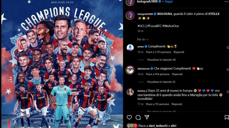 La favola Bologna è realtà: si compie il sogno Champions League, tutti i segreti di Thiago Motta e Sartori|Primapagina