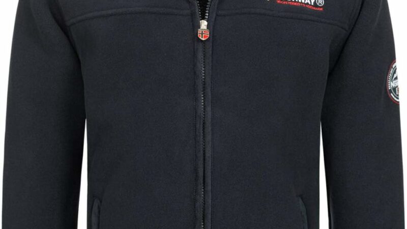 Geographical Norway Ureka Uomo Pile Giacca in pile caldo pelliccia Teddy FODERA TGL S-XXXL – Blu Marino, L – idea regalo as roma