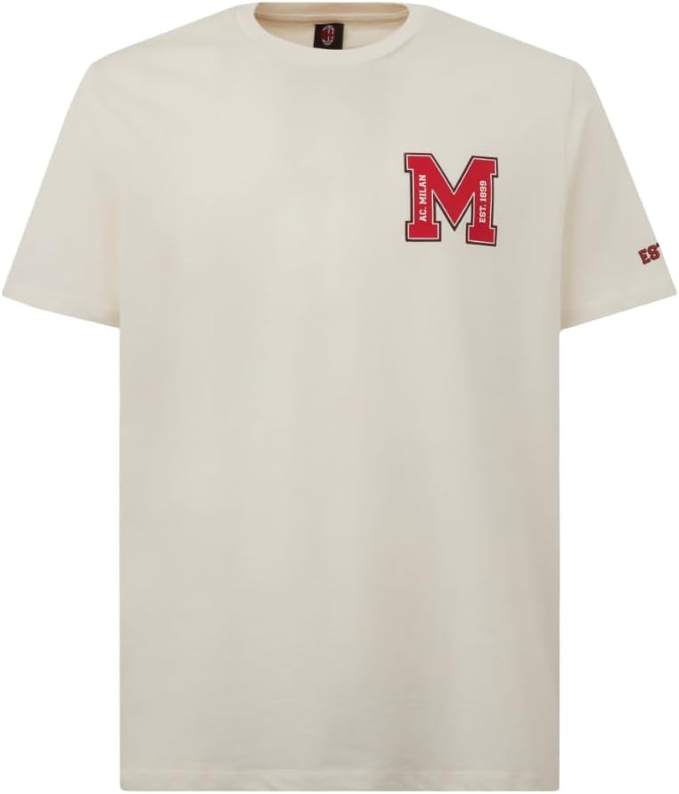 AC Milan T-Shirt College Collection, Uomo, Prodotto Ufficiale – idea regalo milan