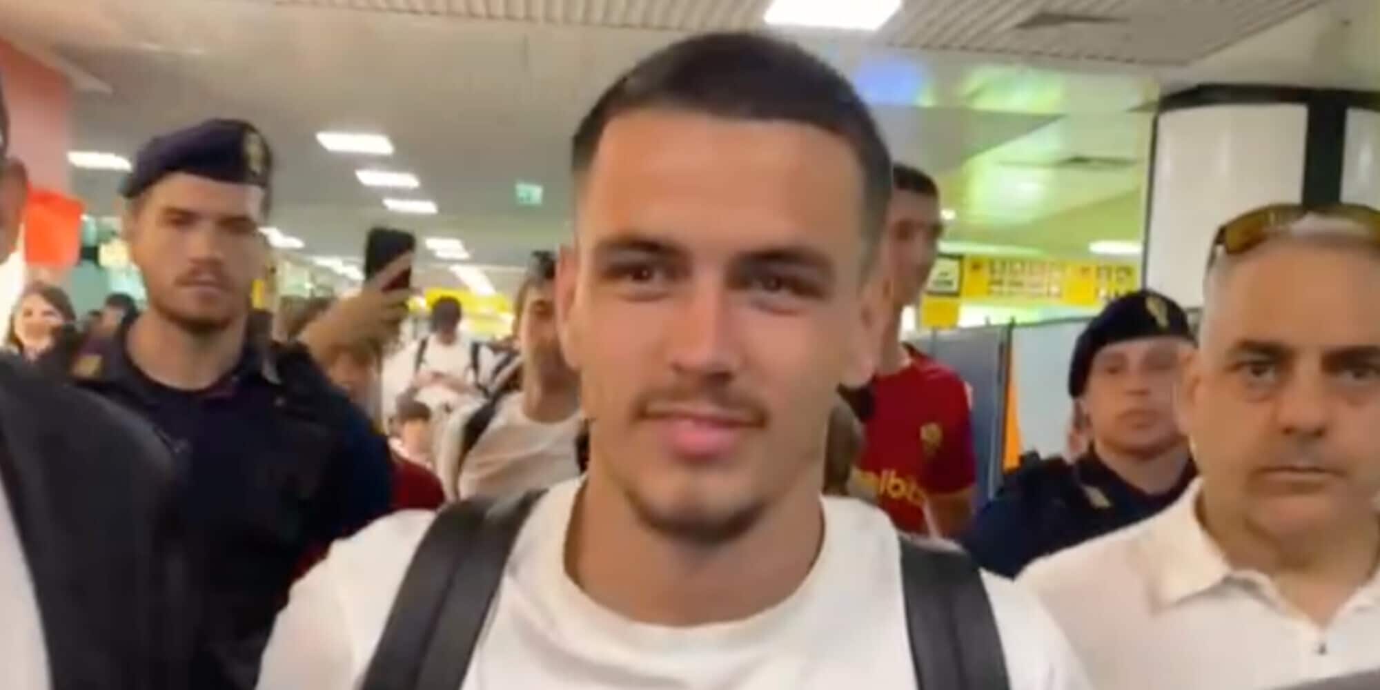 Corriere dello Sport – Le Fée è atterrato a Fiumicino: “Daje Roma”