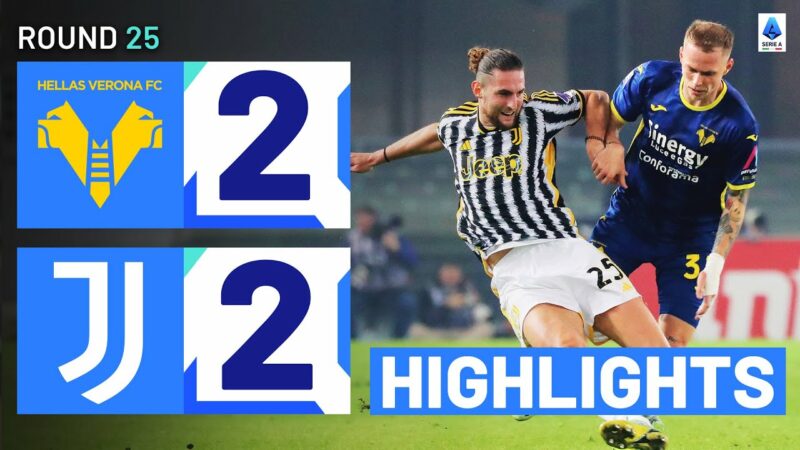 VERONA-JUVENTUS 2-2 | HIGHLIGHTS | La Juve frena in un thriller da 4 gol | Serie A 2023/24