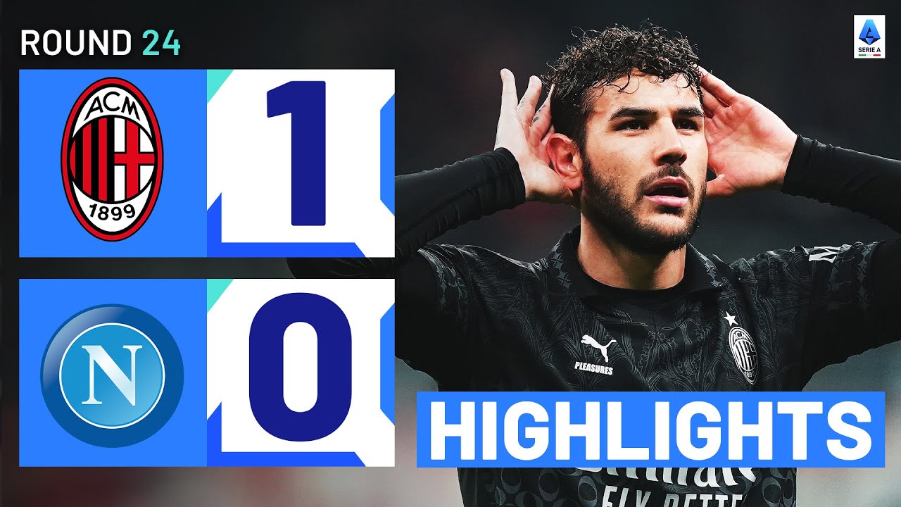 MILAN-NAPOLI 1-0 | HIGHLIGHTS | Theo Hernandez batte il Napoli a San Siro | Serie A 2023/24