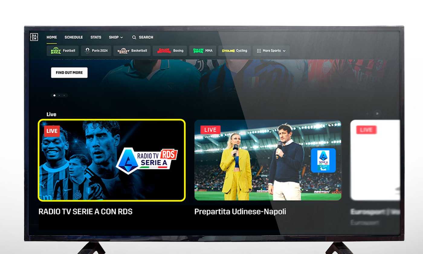 CM.com – Radio TV Serie A con RDS sbarca su DAZN: ogni giorno 17 ore di diretta|Serie A