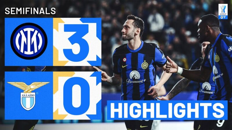 INTER-LAZIO 3-0 | HIGHLIGHTS | Nerazzurri in finale | EA SPORTS FC Supercup 2023/24
