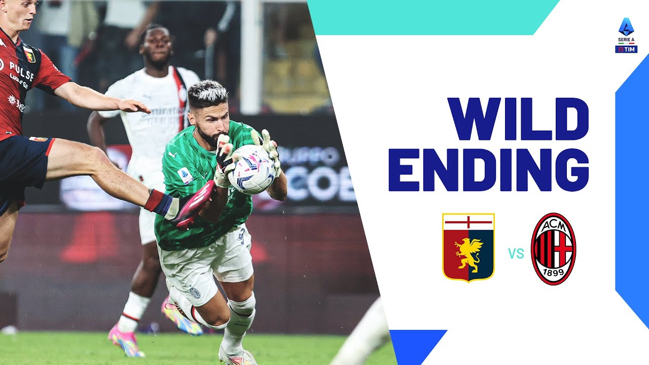 Giroud indossa i guantoni e salva il Milan! | Finale selvaggio | Genoa-Milan | Serie A 2023/24