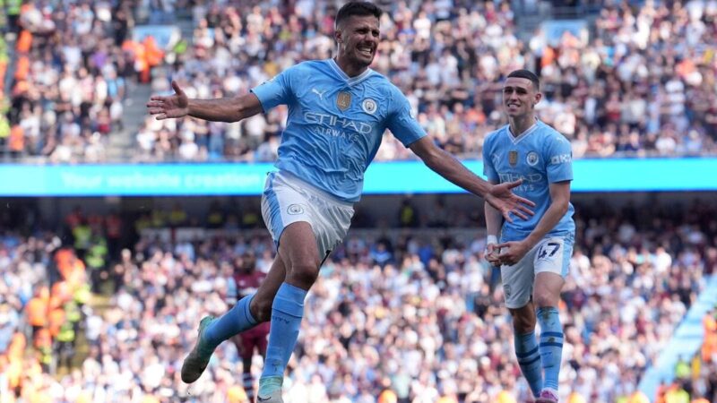 Il centrocampista del Manchester City Rodri è soddisfatto del riconoscimento del Pallone d’Oro