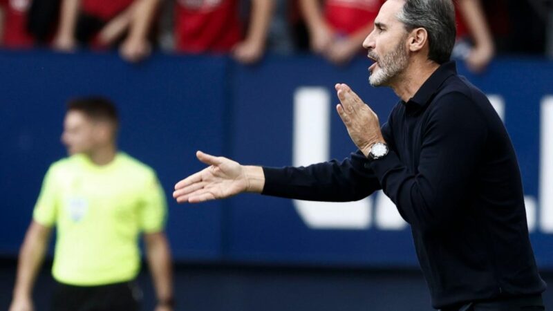Osasuna: Vicente Moreno: “Peccato che quando eravamo vicini a vincere la partita, l’abbiamo persa”