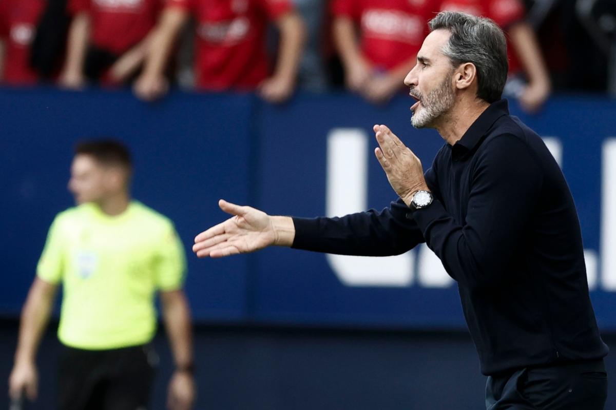 Osasuna: Vicente Moreno: “Peccato che quando eravamo vicini a vincere la partita, l’abbiamo persa”