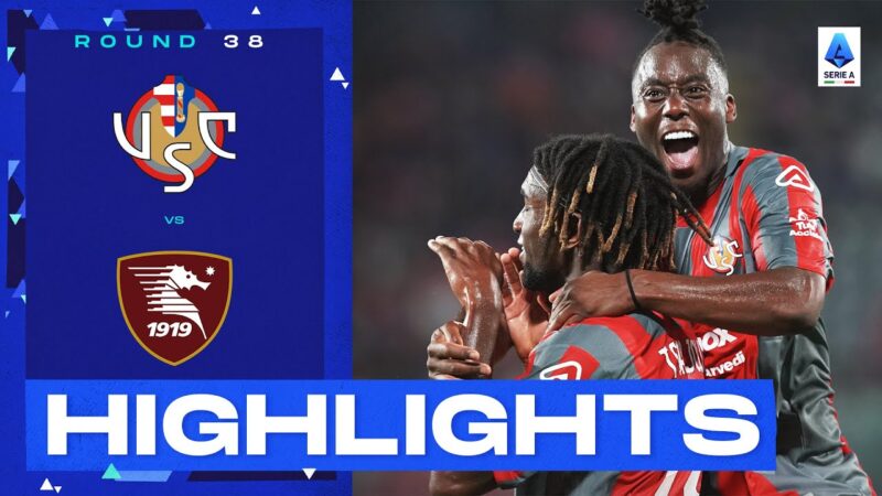 Cremonese-Salernitana 2-0 | I padroni di casa lasciano la Serie A con una vittoria: Gol e Highlights | Serie A 2022/23
