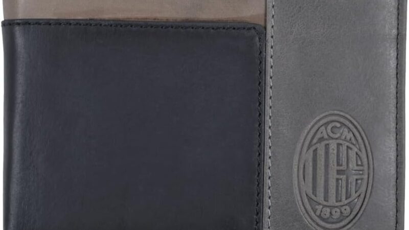 Ac Milan 143204, Accessori da Viaggio-Portafogli Unisex-Adulto, 12,5×9,5×2 cm – idea regalo milan