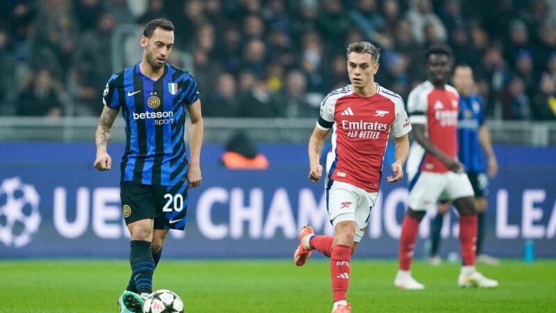 Arsenal in difficoltà frustrato a San Siro dall’ostinata Inter