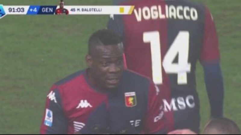 TS – Balotelli esordio e giallo, Pinamonti e Pellegri trascinano Genoa e Empoli