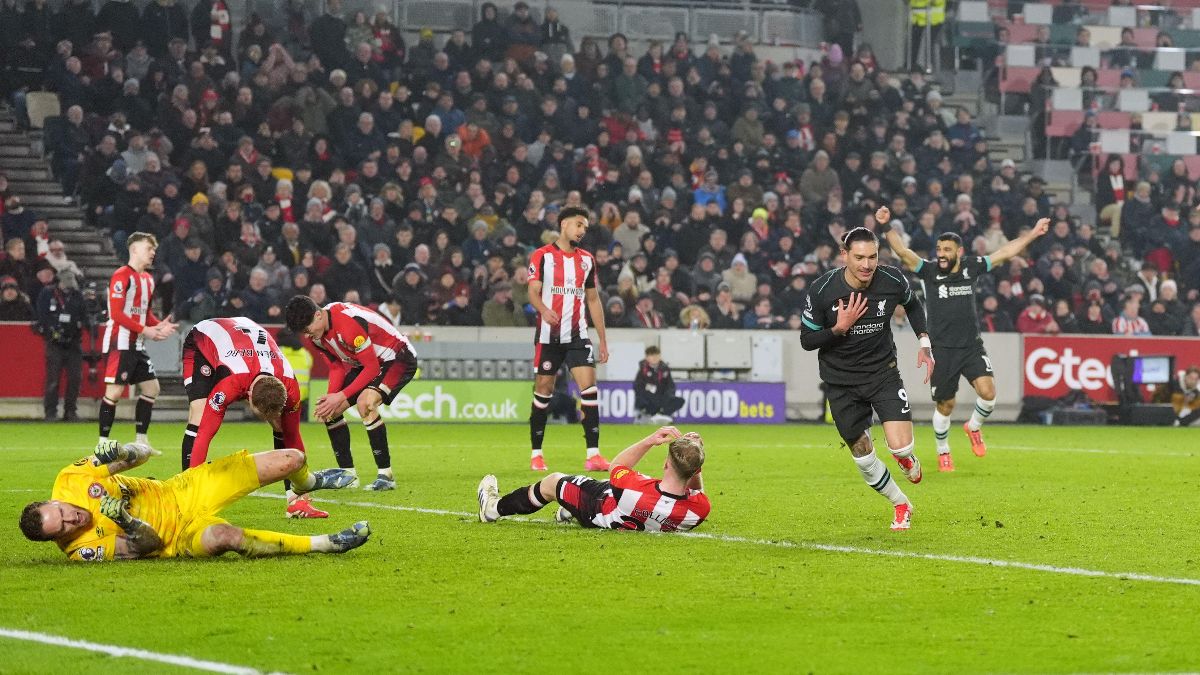 Brentford-Liverpool 0-2: doppietta di Nunez travolge il Bees nel recupero