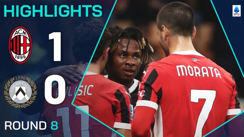 Milano-Udinese 1-0 | Punti salienti | Chukwueze lo vince per Milano | Serie A 2024/25